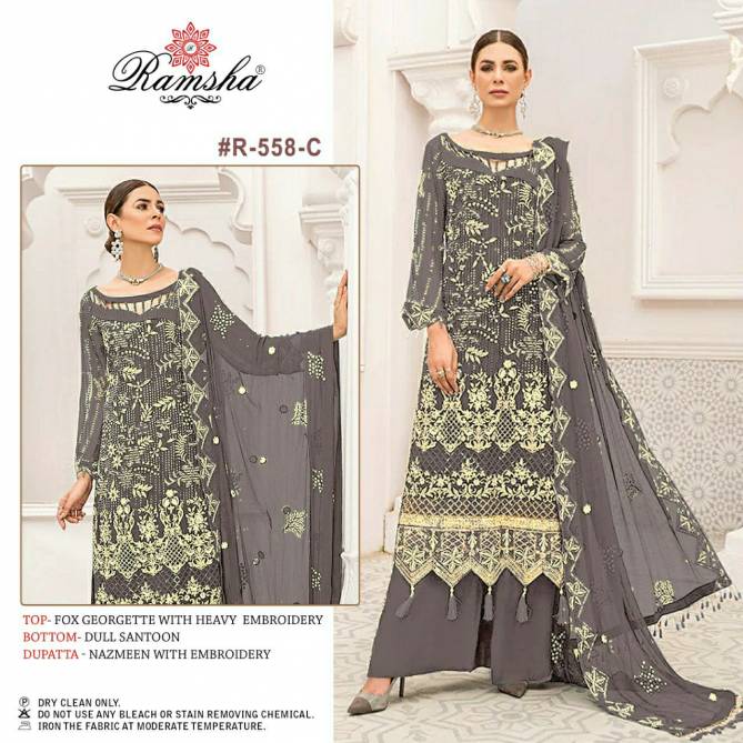 R 558 nx ramsha Wedding Wear Wholesale Pakistani Dress Material